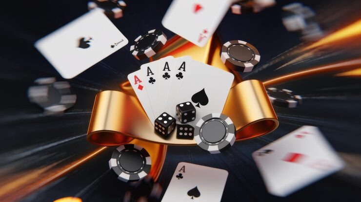 Live Baccarat table studio with multi-camera feeds